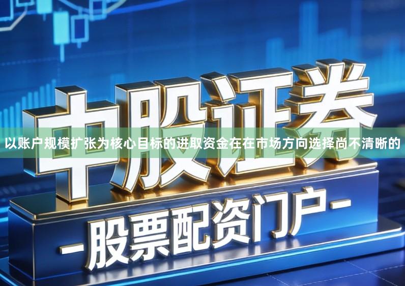 以账户规模扩张为核心目标的进取资金在在市场方向选择尚不清晰的