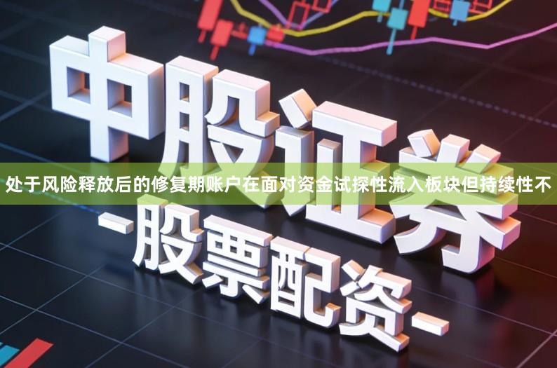 处于风险释放后的修复期账户在面对资金试探性流入板块但持续性不